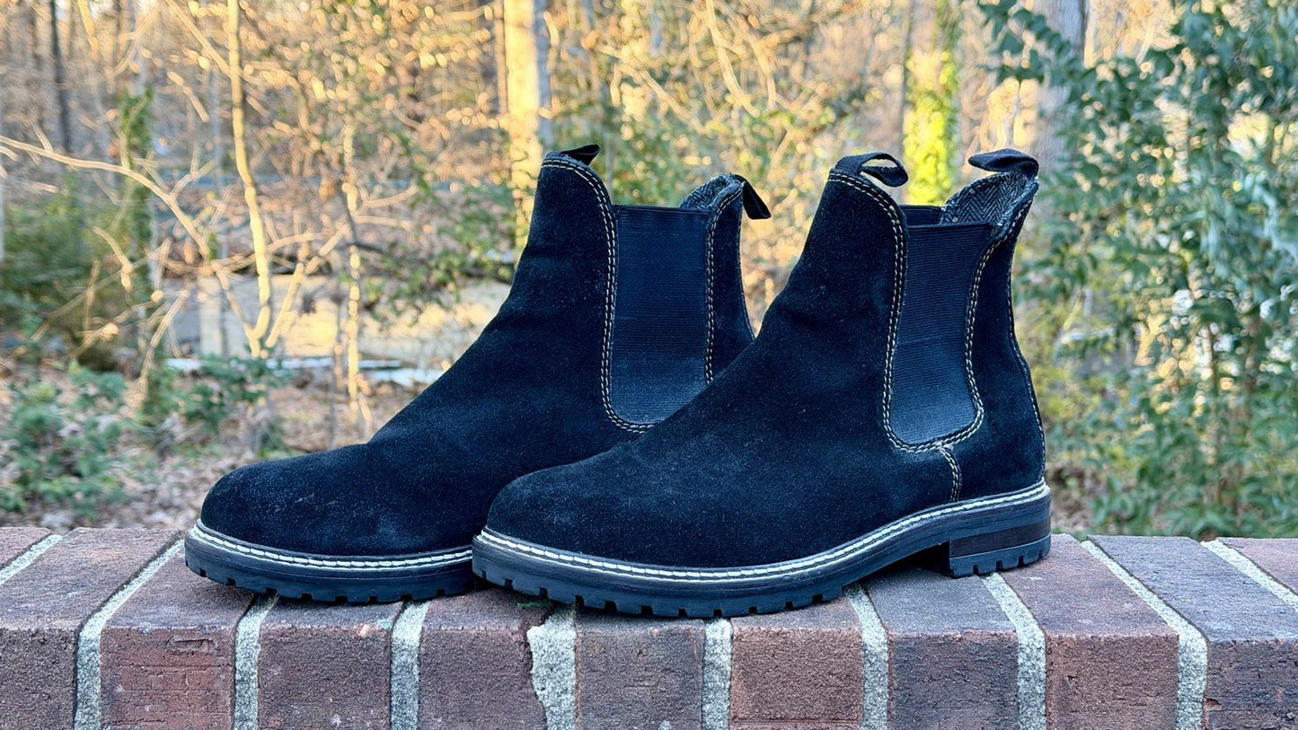 CREVO Douro Men's U.S. Size 11 Black Chelsea Boots Worn Twice The Deep Cleaned