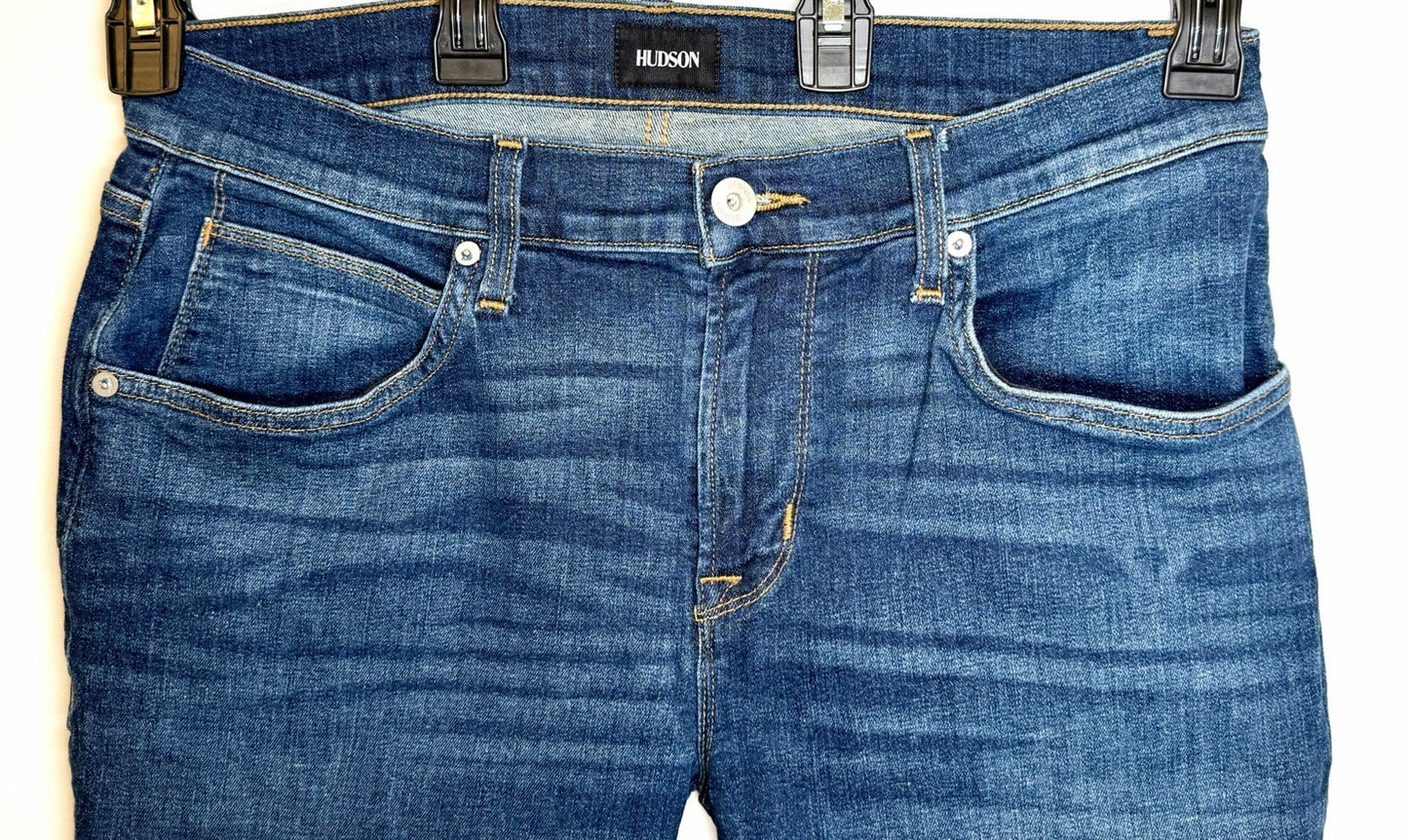 Hudson Blake 33" Slim Fit Tapered Leg Men's Denim Jeans / Dark Blue Wash / 33x30