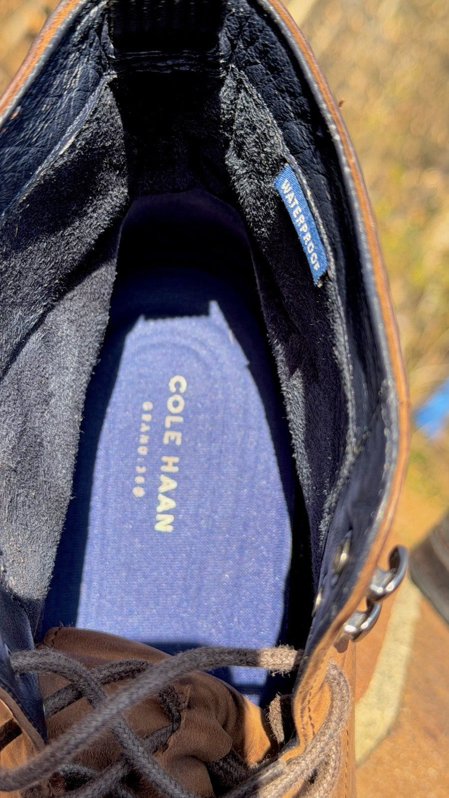 Cole Haan Wagner Grand Plain Toe Boots / Men’s Size 12 / Waterproof / C31558