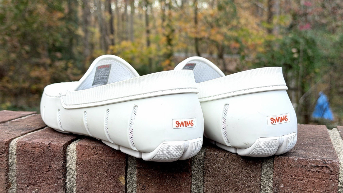 SWIMS Men's Riva Loafers Men’s Size 12 White MSRP $228 - NWOB - See Pics!!!