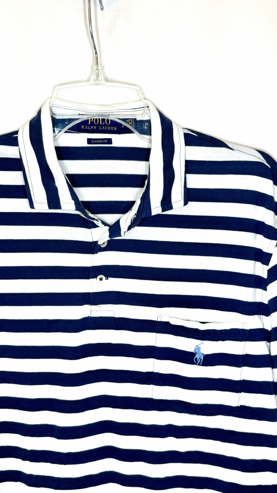 Ralph Lauren RLX Polo Golf Shirt Men’s Large Performance Striped Wicking Striped