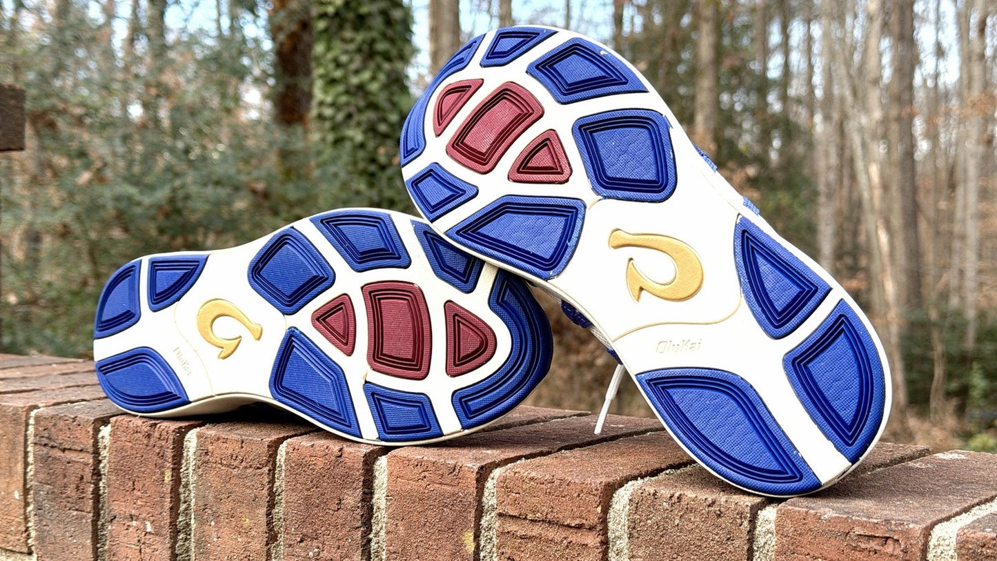 Olukai Holo Bright White/Colbalt Blue Sneaker Mens 10 (New W/O Tags) *RARE!!!!!*