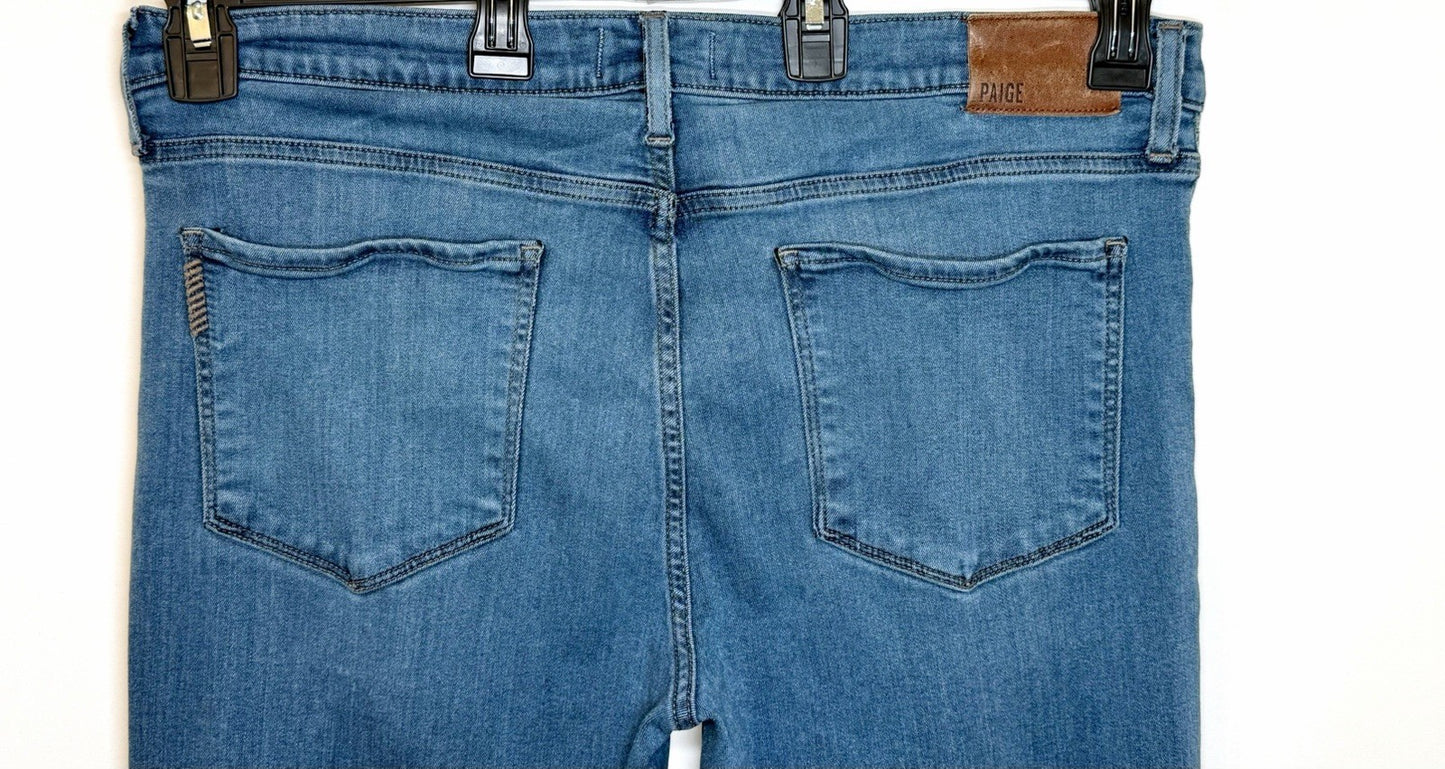 Paige Federal Jeans / Mens Size 34x30 / Blue Denim Stretch Slim Straight Leg