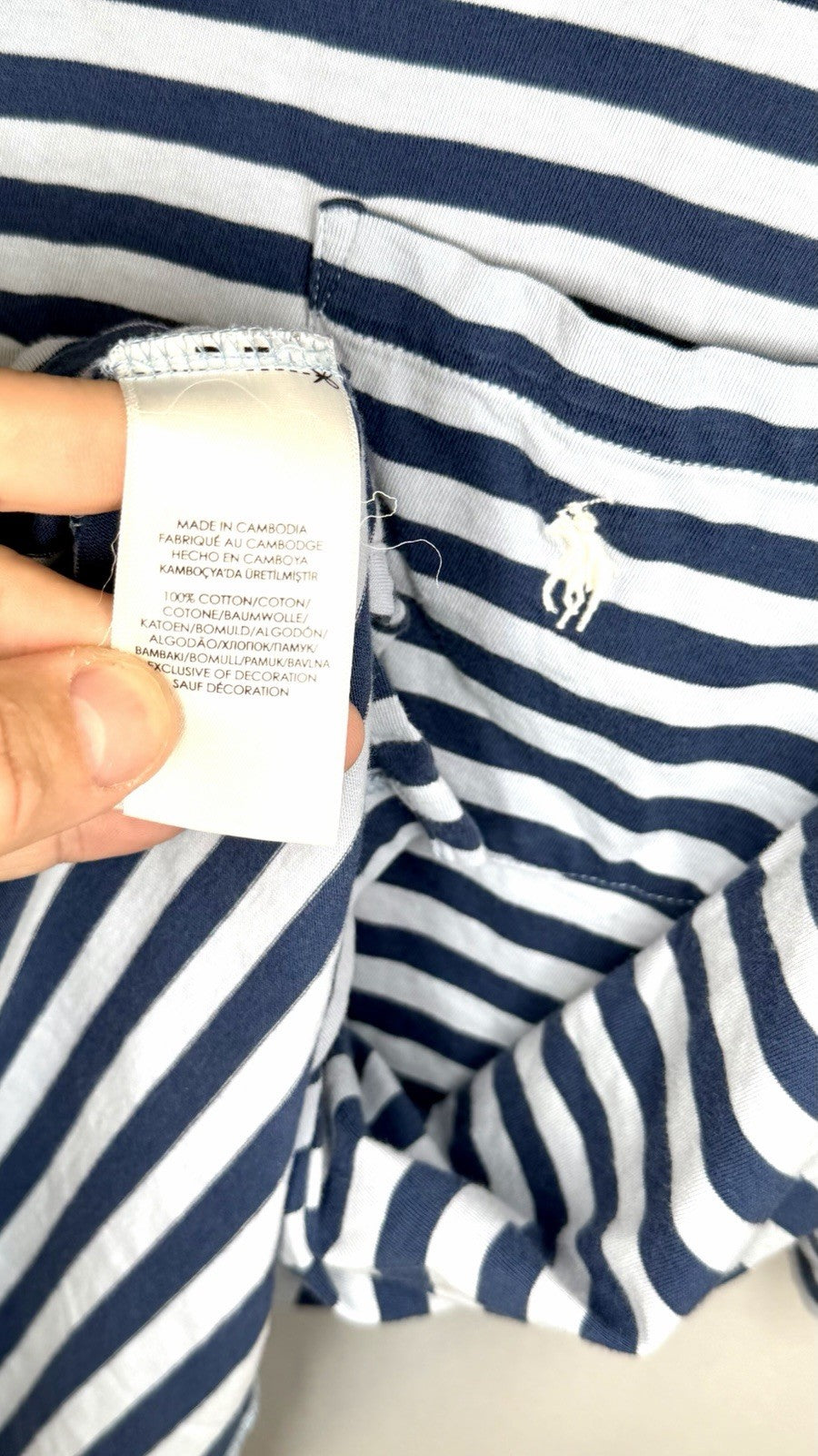 Ralph Lauren RLX Polo Golf Shirt Men’s Large Performance Striped Wicking Striped