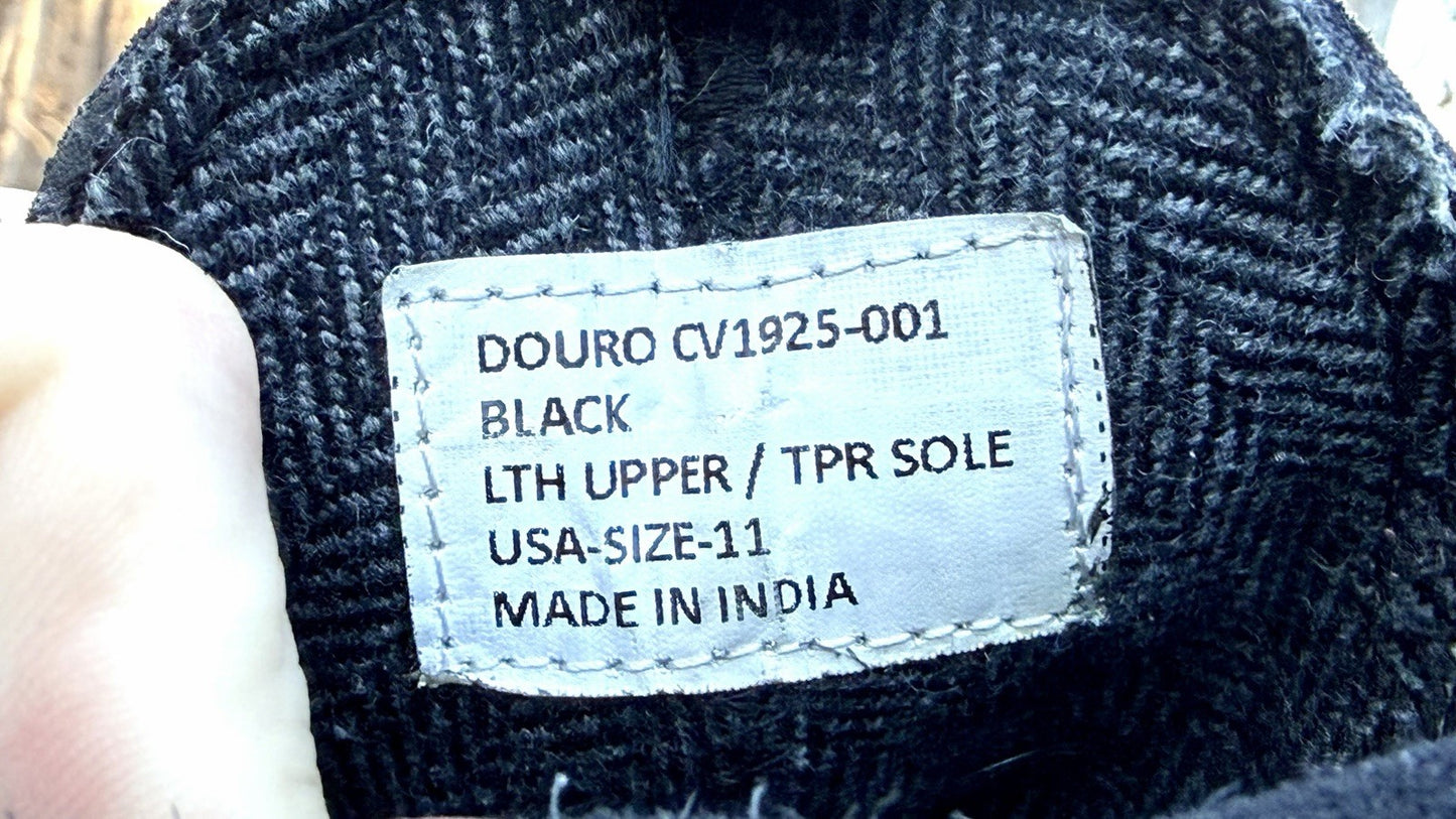 CREVO Douro Men's U.S. Size 11 Black Chelsea Boots Worn Twice The Deep Cleaned