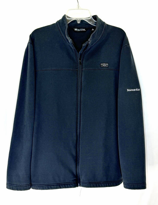 Travis Mathew Full Zip Jacket Mock Neck Sweatshirt Black Men’s XL Golf
