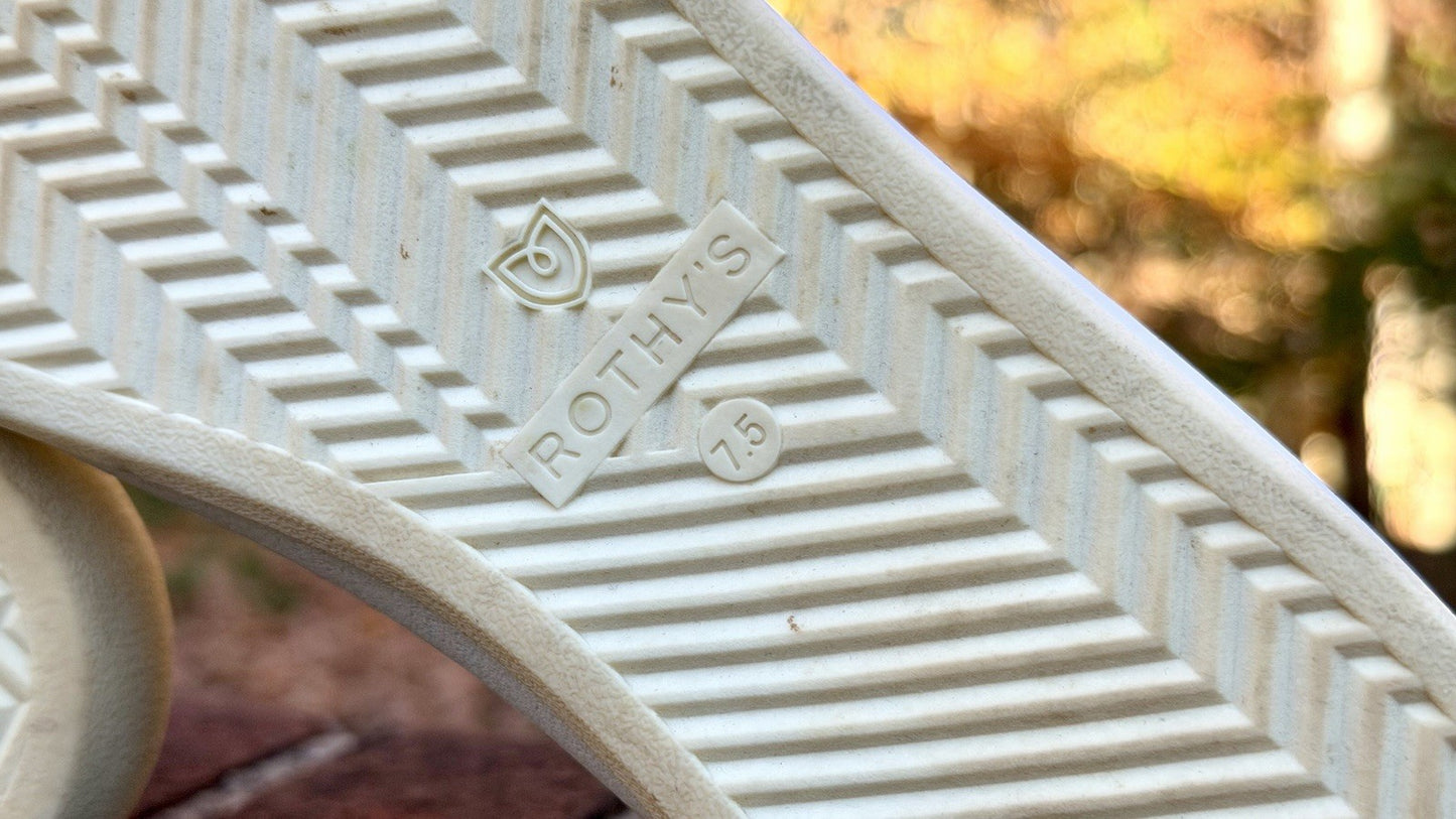Rothy’s Bright White 038-017 The Lace Up Sneaker New US Women 7.5
