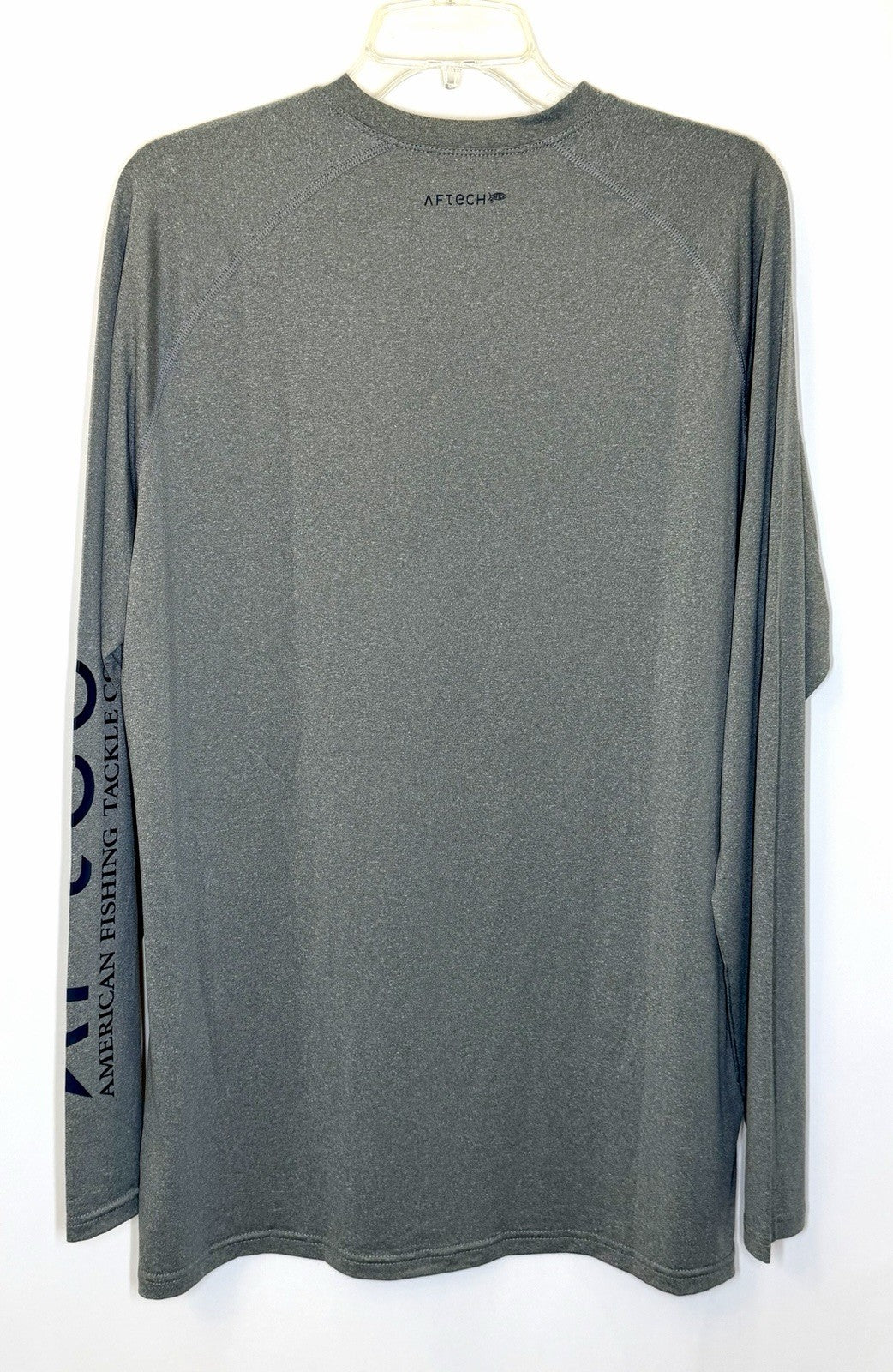 AFTCO Samurai Sun Protection Long Sleeve Shirt / Steel Heather / Men’s Large