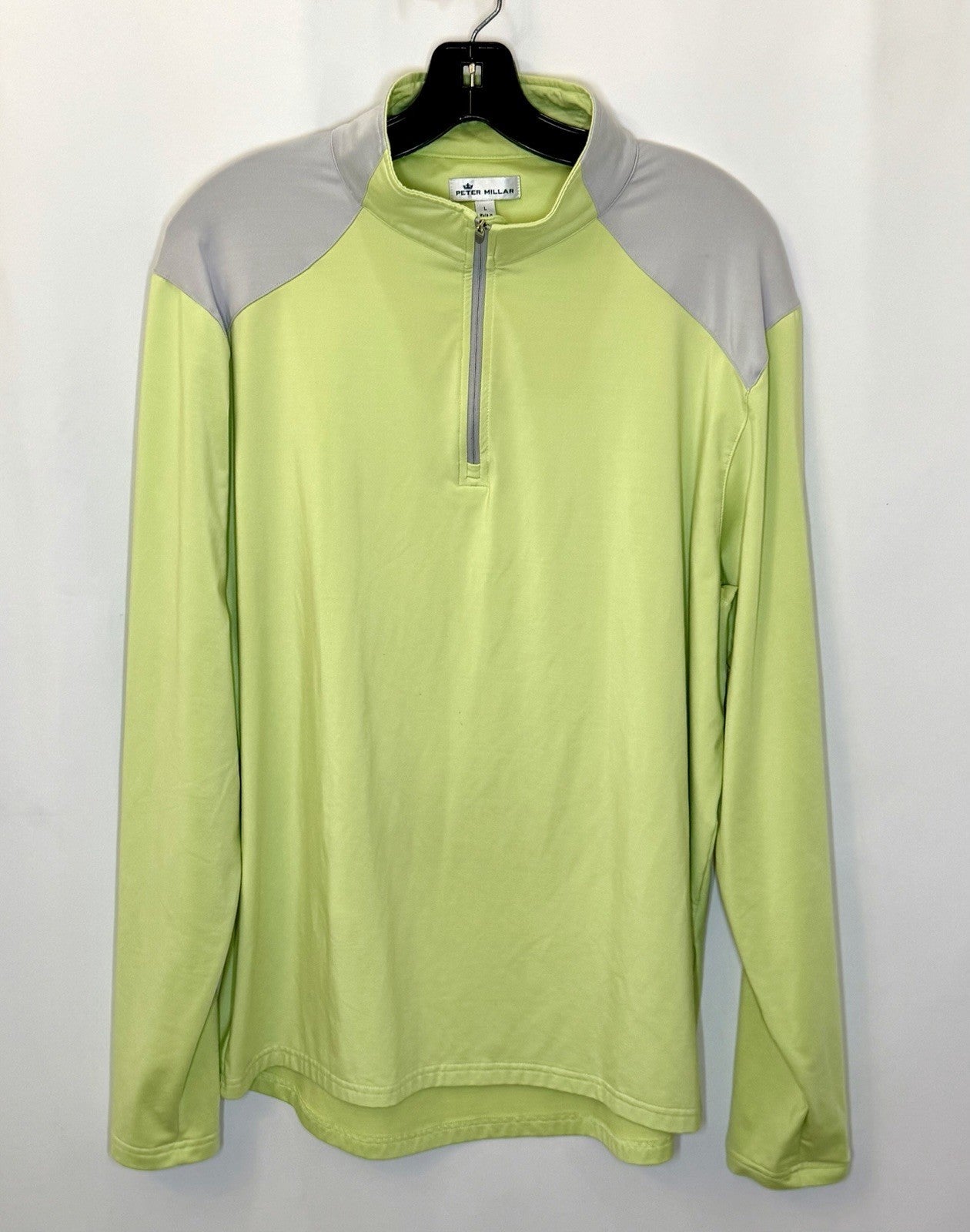 PETER MILLAR PERFORMANCE 1/4 ZIP PULLOVER w/ CROWN LOGO~MEN'S LARGE~$125 New!