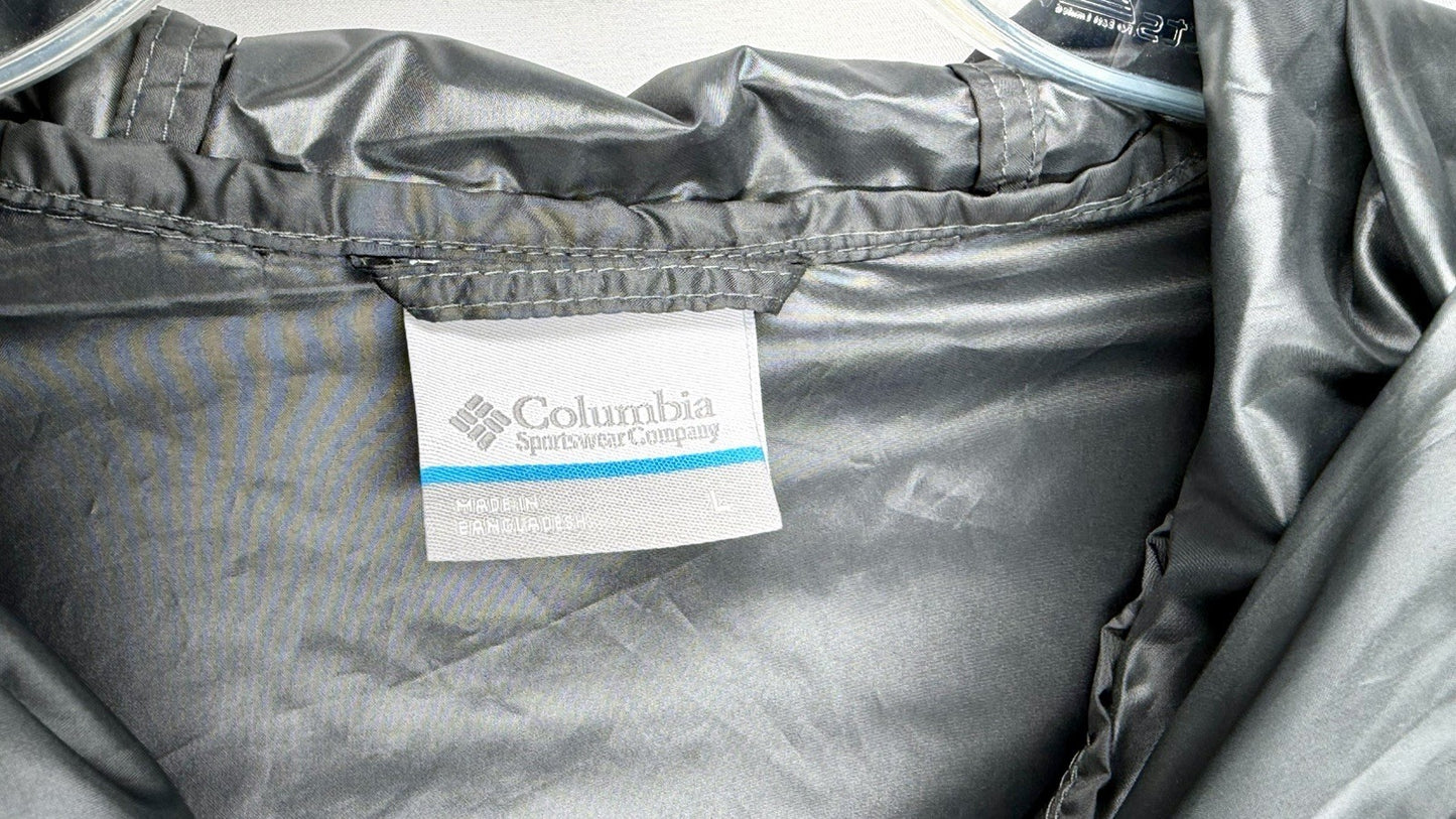 Columbia Men's Center Ridge Windbreaker Jacket / Black/Grey / Size Medium