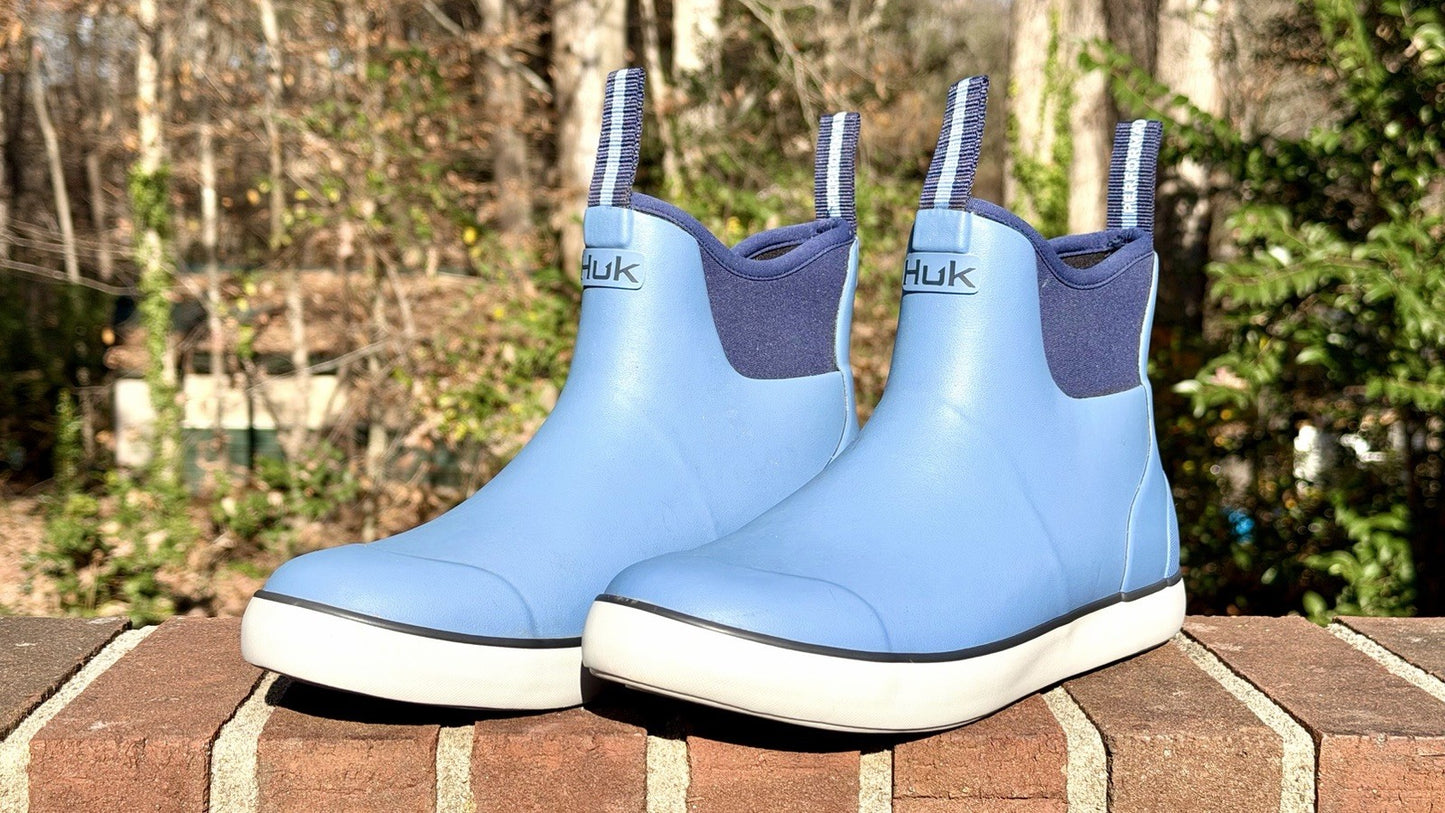 Huk Fishing Boots Rogue Wave Mens Size 9 Blue / Sargasso Sea H8021007-409 NWOB