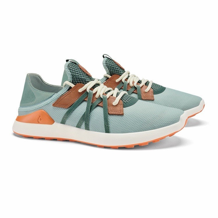Olukai Manele Golf Shoes / Pale Moss-Orange / Size 11.5 / Worn Once / $150 New