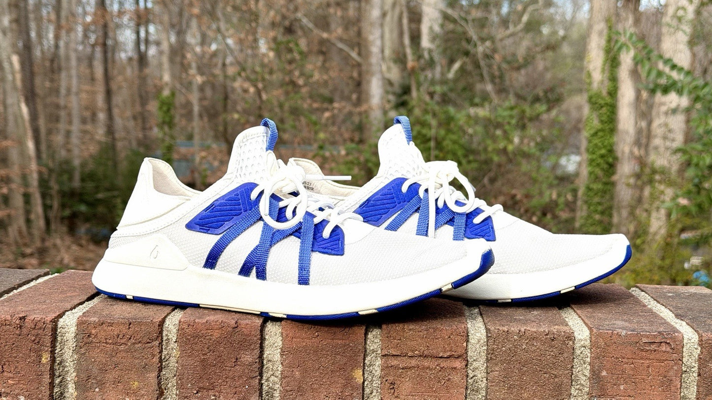 Olukai Holo Bright White/Colbalt Blue Sneaker Mens 10 (New W/O Tags) *RARE!!!!!*