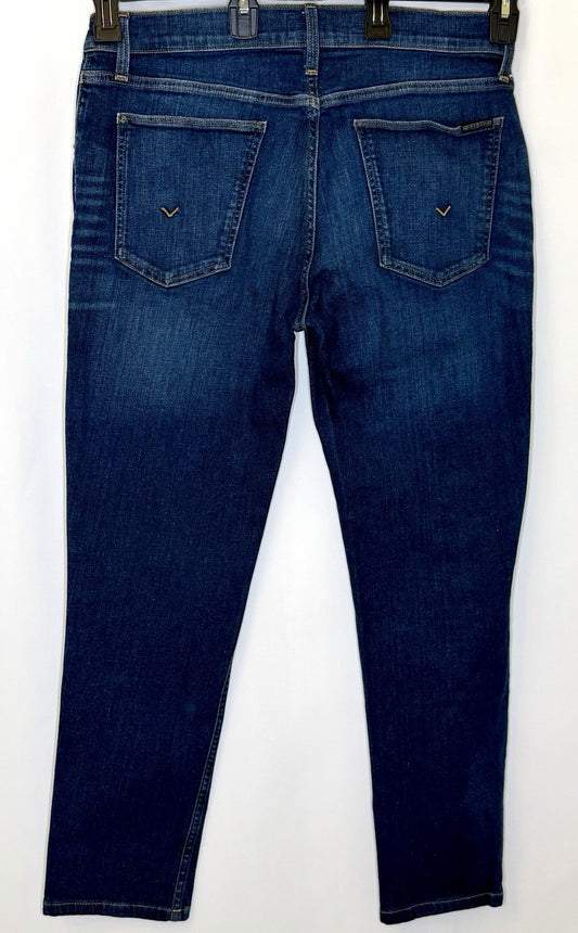 Hudson Blake 33" Slim Fit Tapered Leg Men's Denim Jeans / Dark Blue Wash / 33x30