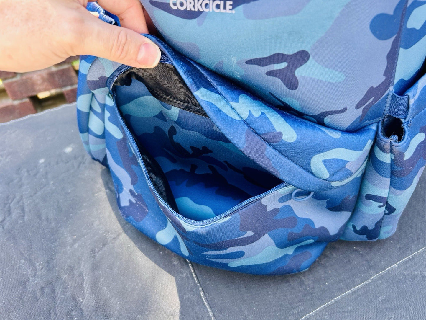 Corkcicle Lotus Backpack Cooler (Navy Camo) | Used Twice | $179 Retail | Clean!!