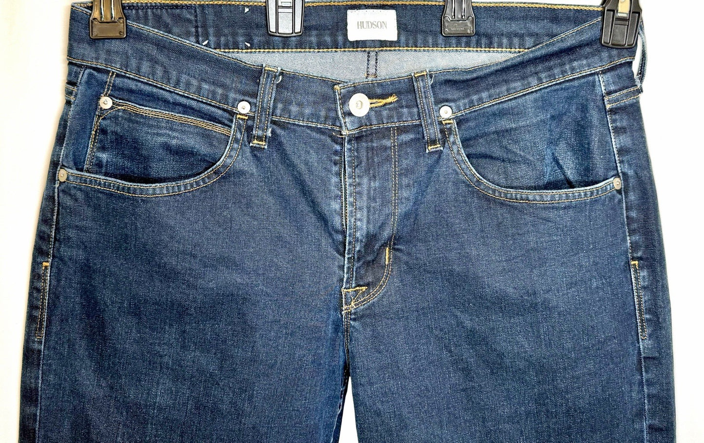 Hudson Byron 34” Straight Blue Jeans / Men’s Size 34x34 / Stretch Zip 5 Pocket