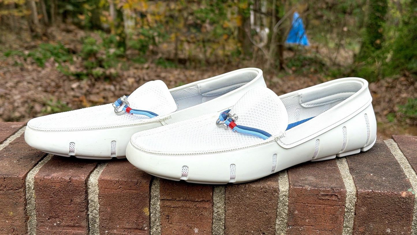 SWIMS Men's Riva Loafers Men’s Size 12 White MSRP $228 - NWOB - See Pics!!!
