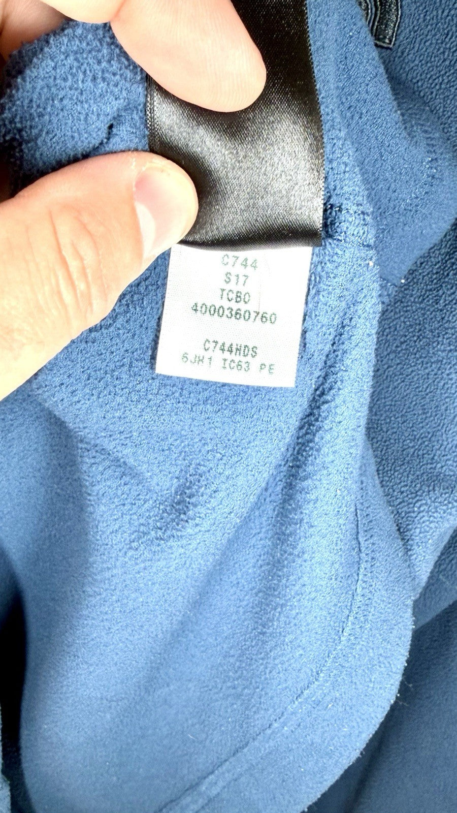 The North Face Men's Large Fleece Blue Long Sleeve Pullover Half Zip