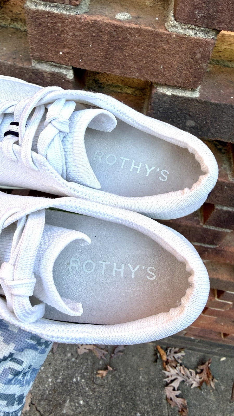 Rothy’s Bright White 038-017 The Lace Up Sneaker New US Women 7.5
