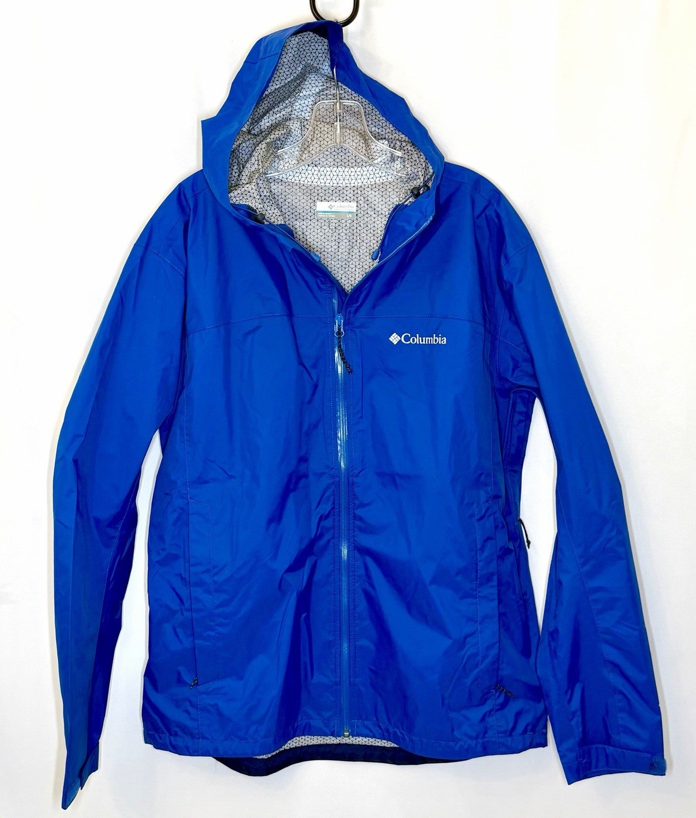 Columbia Men’s Evapouration Omni-Tech Rain Jacket / Super Blue / Size Large