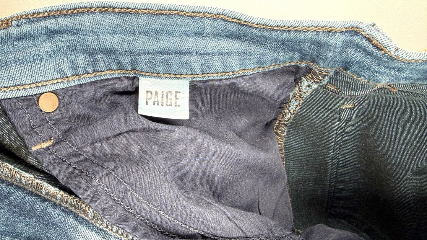 Paige Federal Jeans / Mens Size 34x30 / Blue Denim Stretch Slim Straight Leg