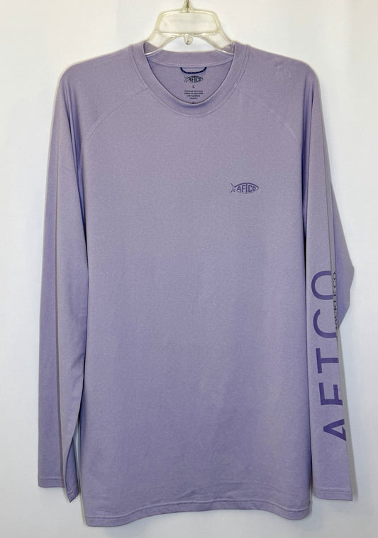 AFTCO Samurai 2 Sun Protection L/S Shirt /  Hurricane Lila Heather / Men’s Large