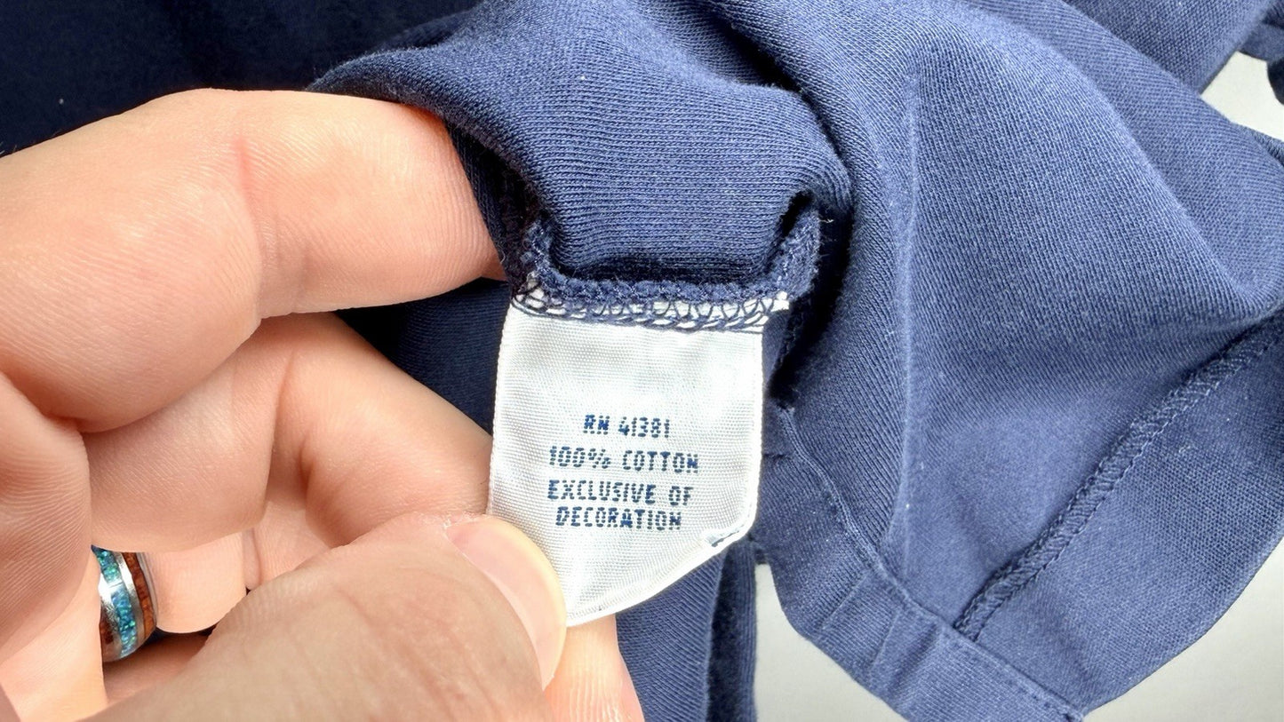 POLO RALPH LAUREN Shirt Large Blue Pima Soft Touch Multi-Color Horse