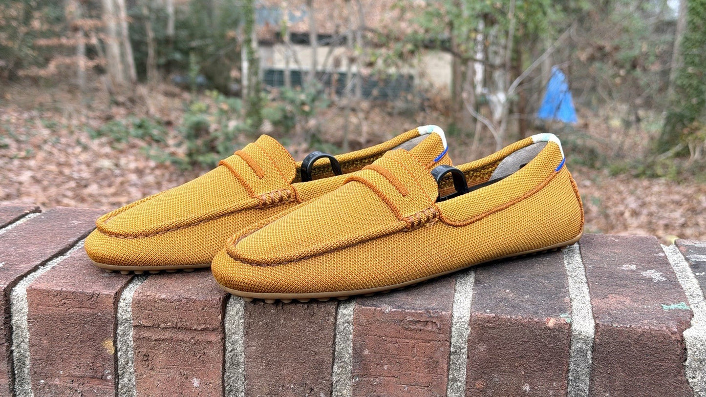 Rothy's The Driver Driving Loafer Slip On Flat Cognac Women's 8.5 US (Worn Once)