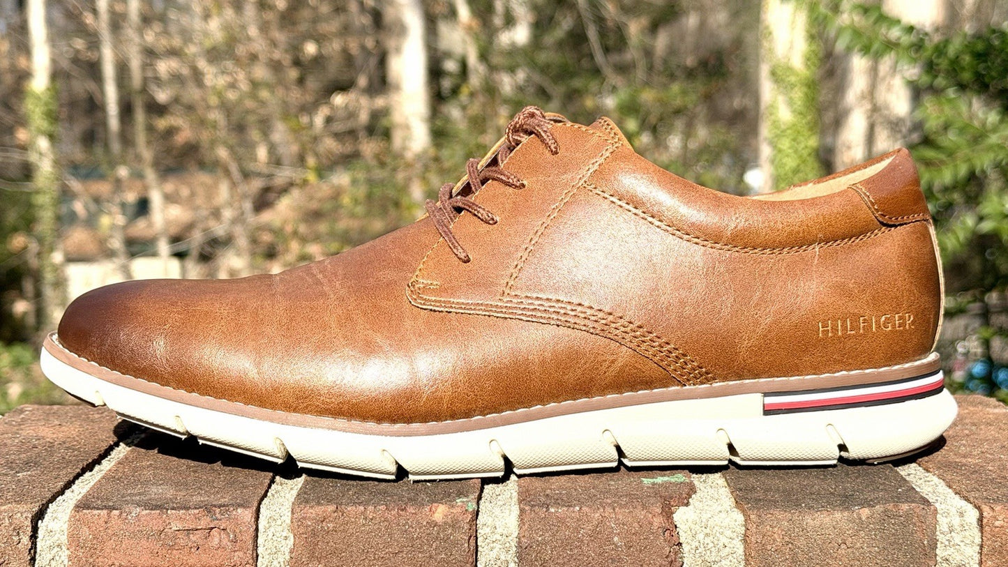 Tommy Hilfiger Men's Warren Oxford Shoes (Cognac) / Size 11.5 M Size / Worn Once