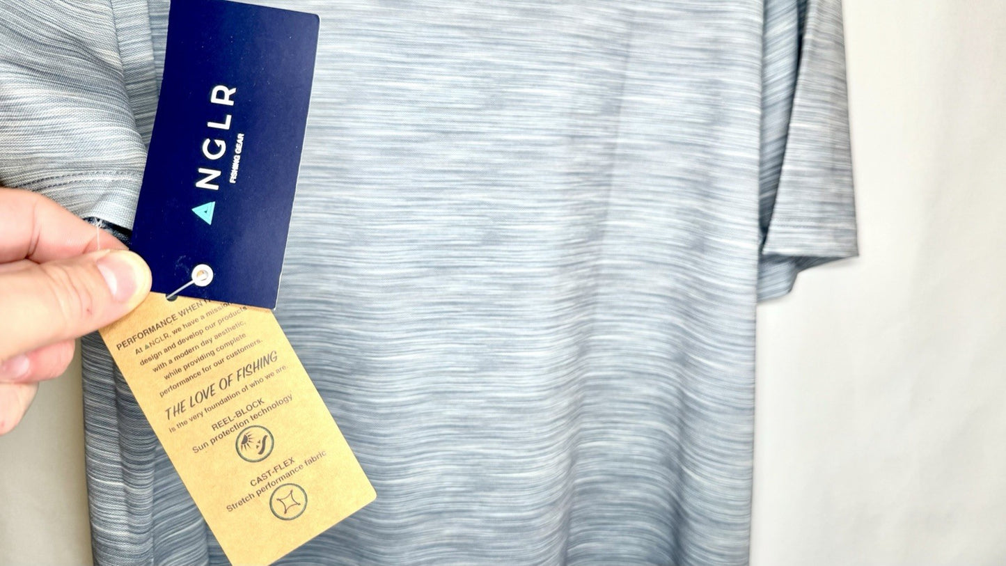 Anglr Fishing Gear Men’s Short Sleeve Performance Polo / Griffin  / Size Large