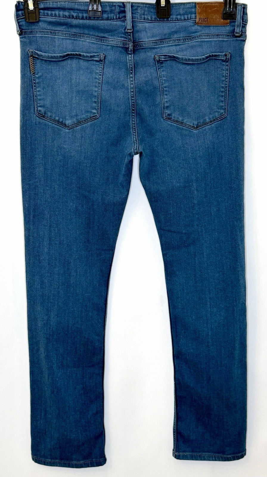 Paige Federal Jeans / Mens Size 34x30 / Blue Denim Stretch Slim Straight Leg