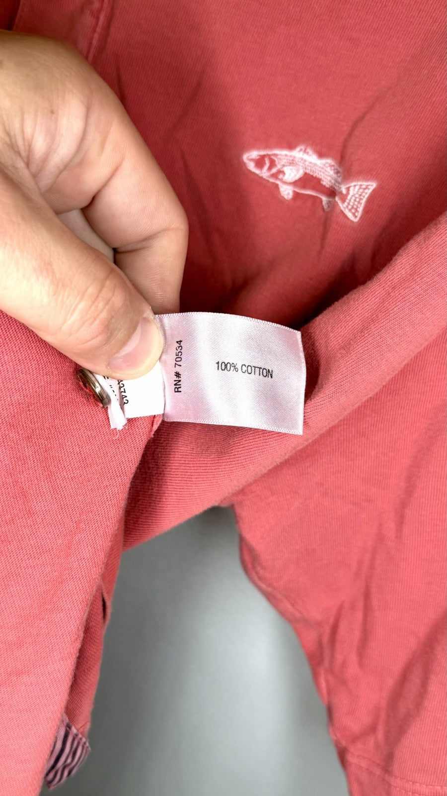 Orvis Vintage Mens Large Polo Shirt Red Short Sleeve 100% heavy cotton