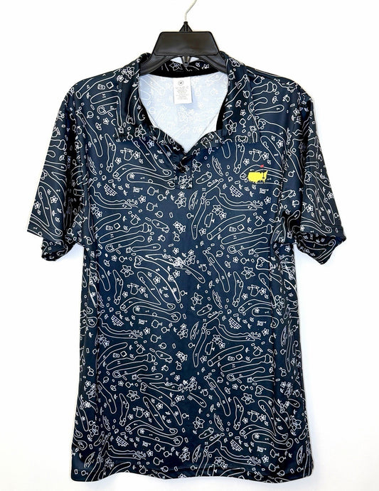 Masters Golf Polo Shirt Augusta National Golf Course Print GarmentOne Mens Med