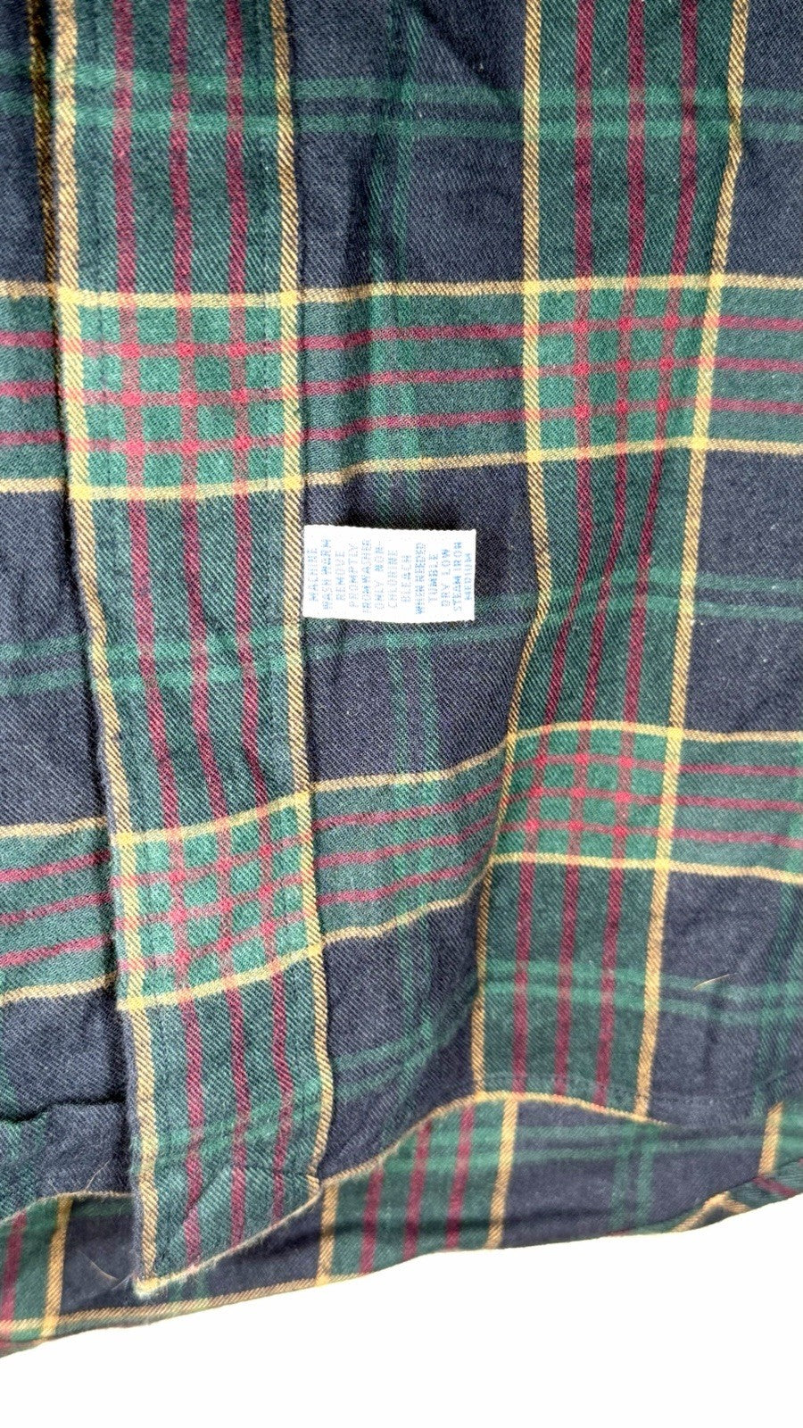 Polo Ralph Lauren Long Sleeve Shirt Large Green Plaid Classic Fit Twill Pony