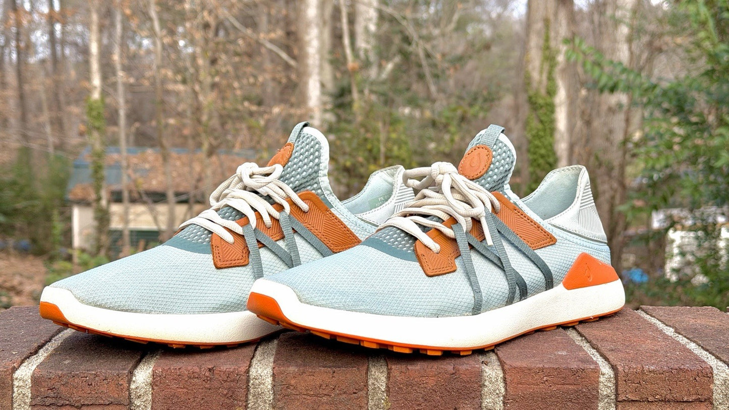 Olukai Manele Golf Shoes / Pale Moss-Orange / Size 11.5 / Worn Once / $150 New