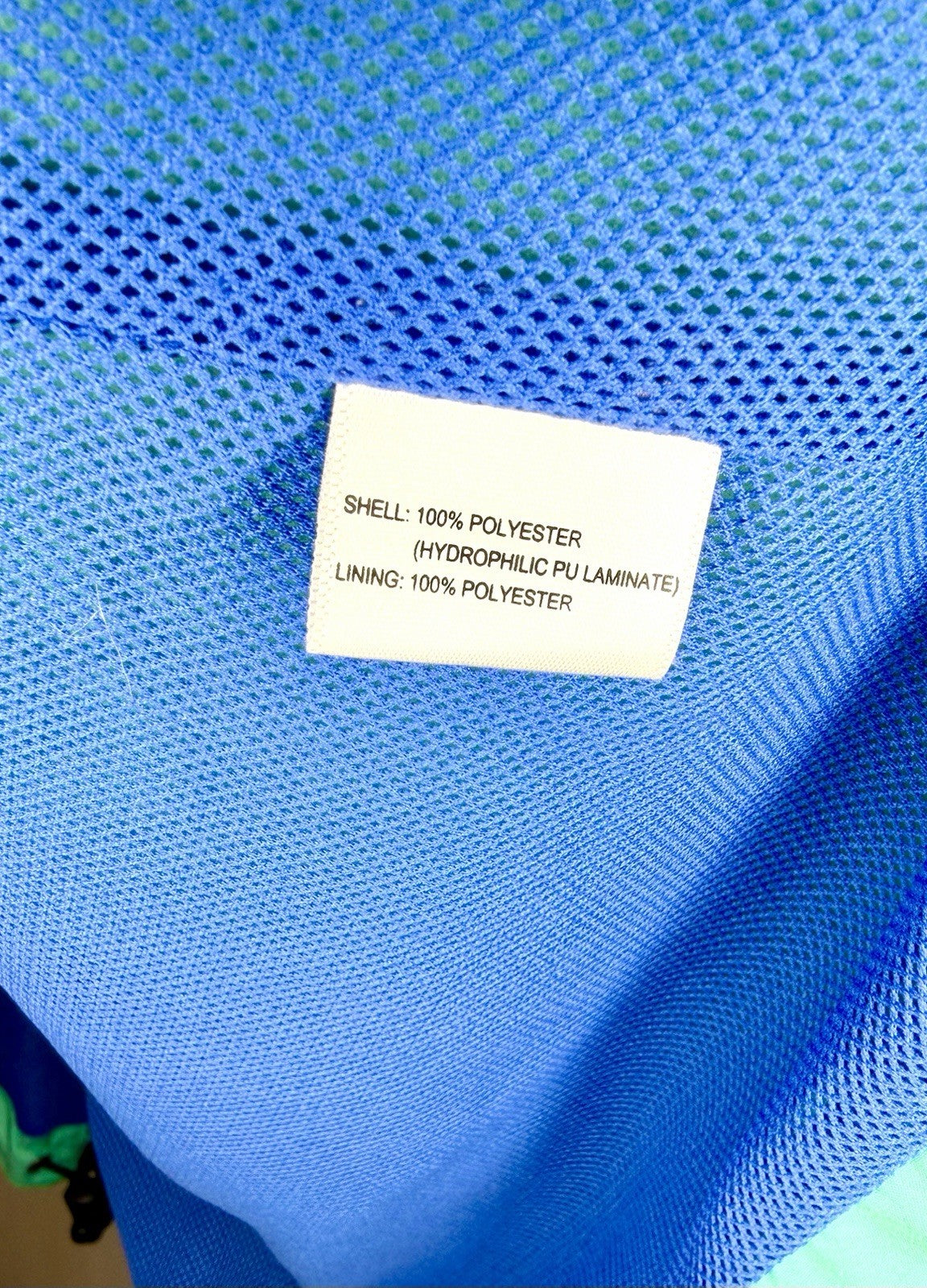 Peter Millar Element 4 Water Full Zip Teal Zip Pockets Golf Windbreaker Jacket L