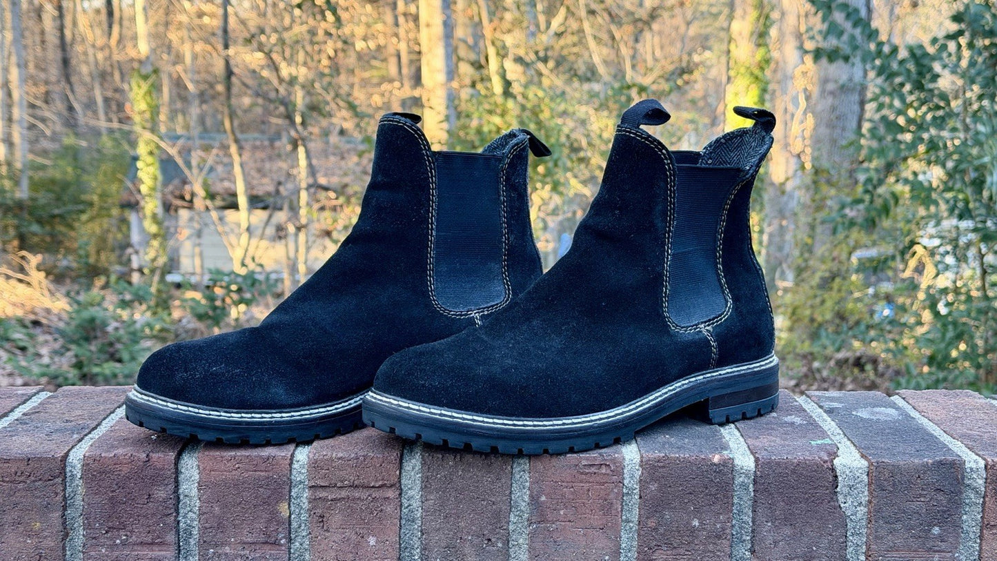 CREVO Douro Men's U.S. Size 11 Black Chelsea Boots Worn Twice The Deep Cleaned