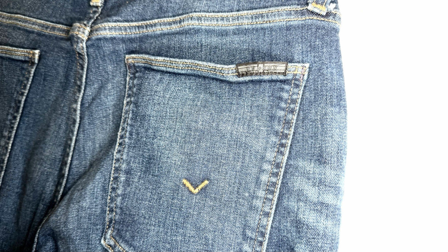 Hudson Blake 33" Slim Fit Tapered Leg Men's Denim Jeans / Dark Blue Wash / 33x30