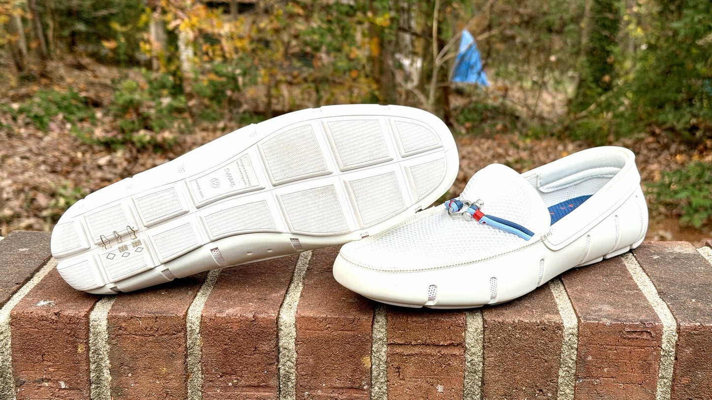 SWIMS Men's Riva Loafers Men’s Size 12 White MSRP $228 - NWOB - See Pics!!!