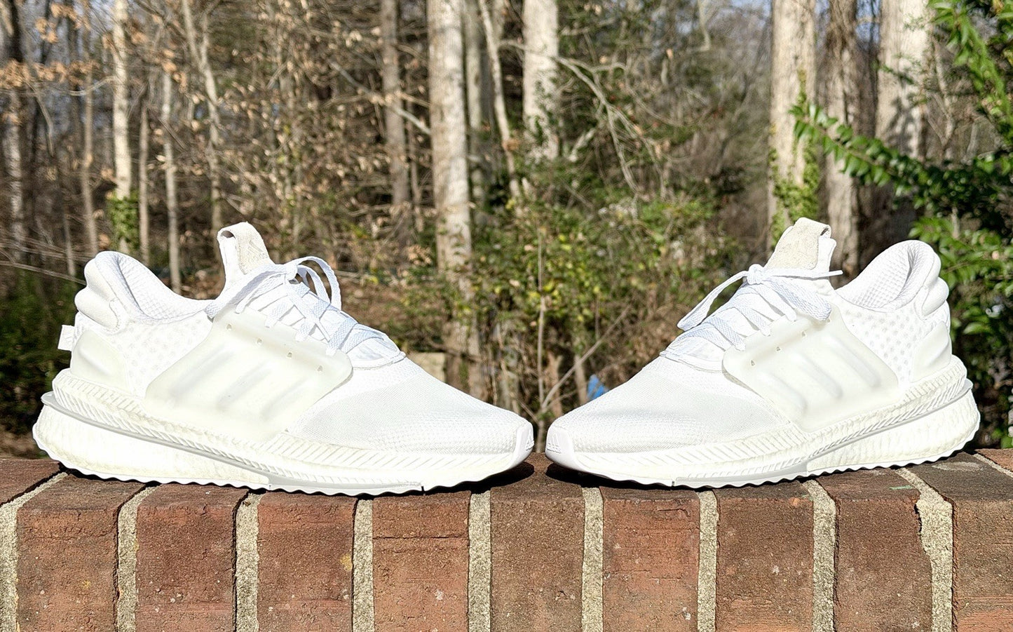 Adidas X_PLR Boost Men's Size 12 Triple White Running Shoes (HP3130)