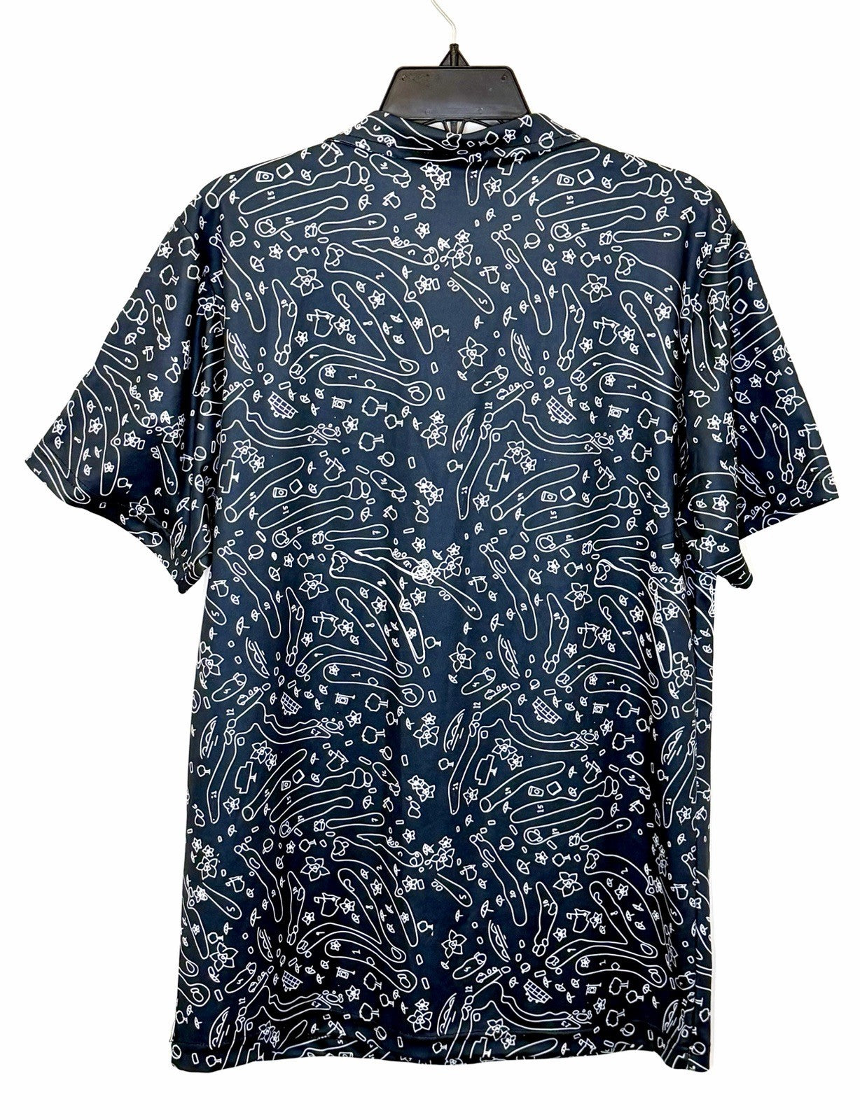 Masters Golf Polo Shirt Augusta National Golf Course Print GarmentOne Mens Med