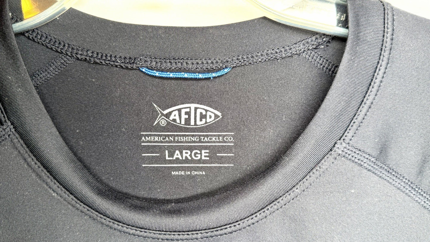 AFTCO Samurai 2 Sun Protection Long Sleeve Shirt / Black / Men’s Large