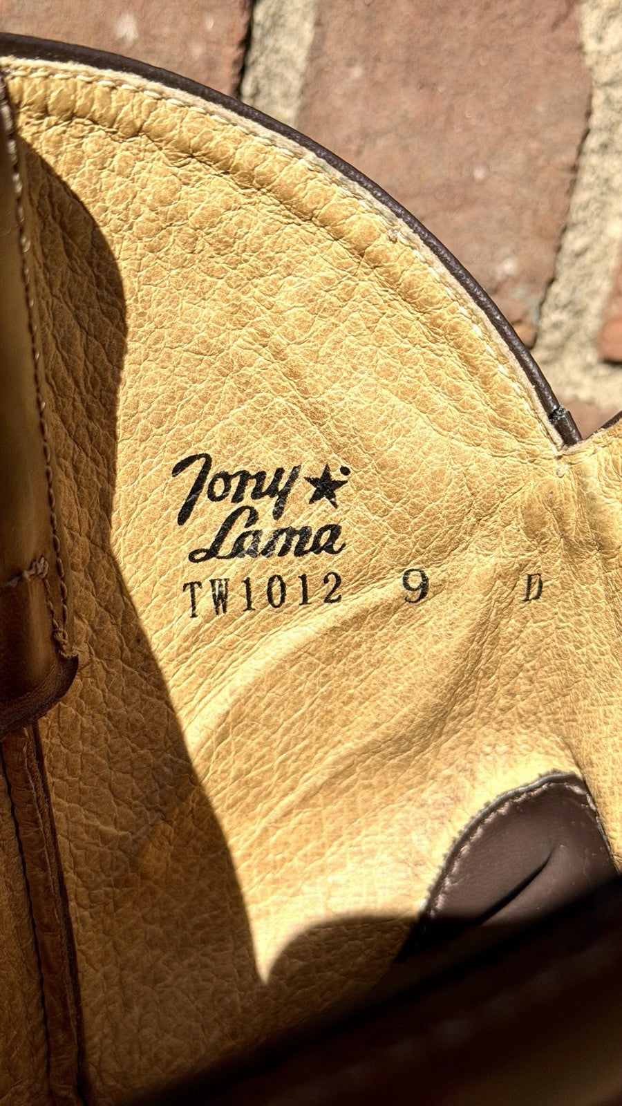 Tony Lama TLX Men's Waterproof Work Boots 9 D Brown Round Toe Style TW1012