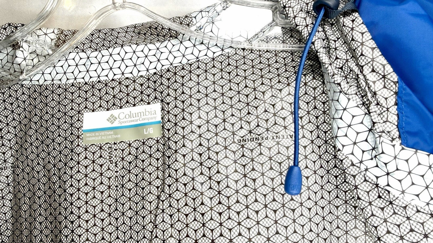 Columbia Men’s Evapouration Omni-Tech Rain Jacket / Super Blue / Size Large