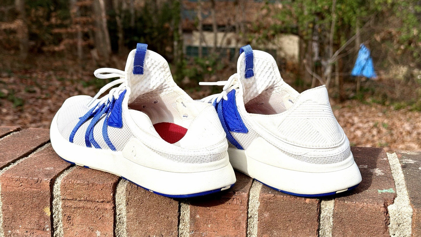 Olukai Holo Bright White/Colbalt Blue Sneaker Mens 10 (New W/O Tags) *RARE!!!!!*