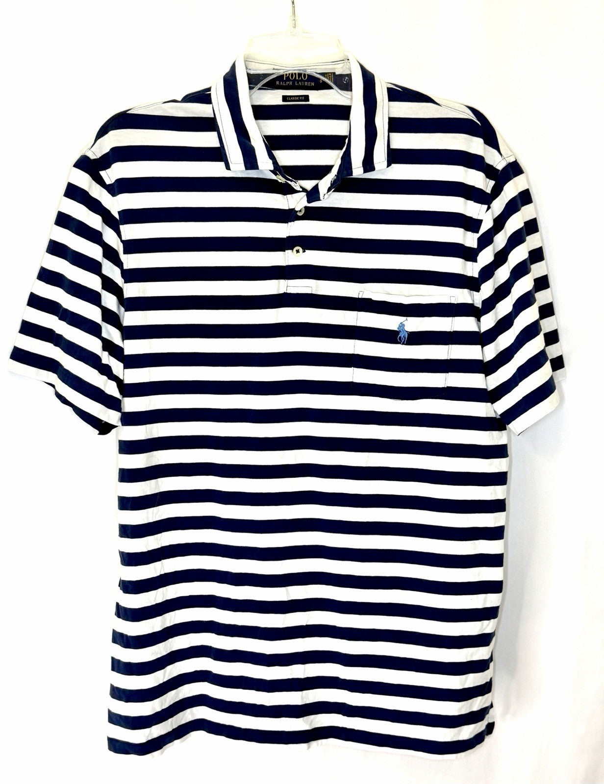 Ralph Lauren RLX Polo Golf Shirt Men’s Large Performance Striped Wicking Striped