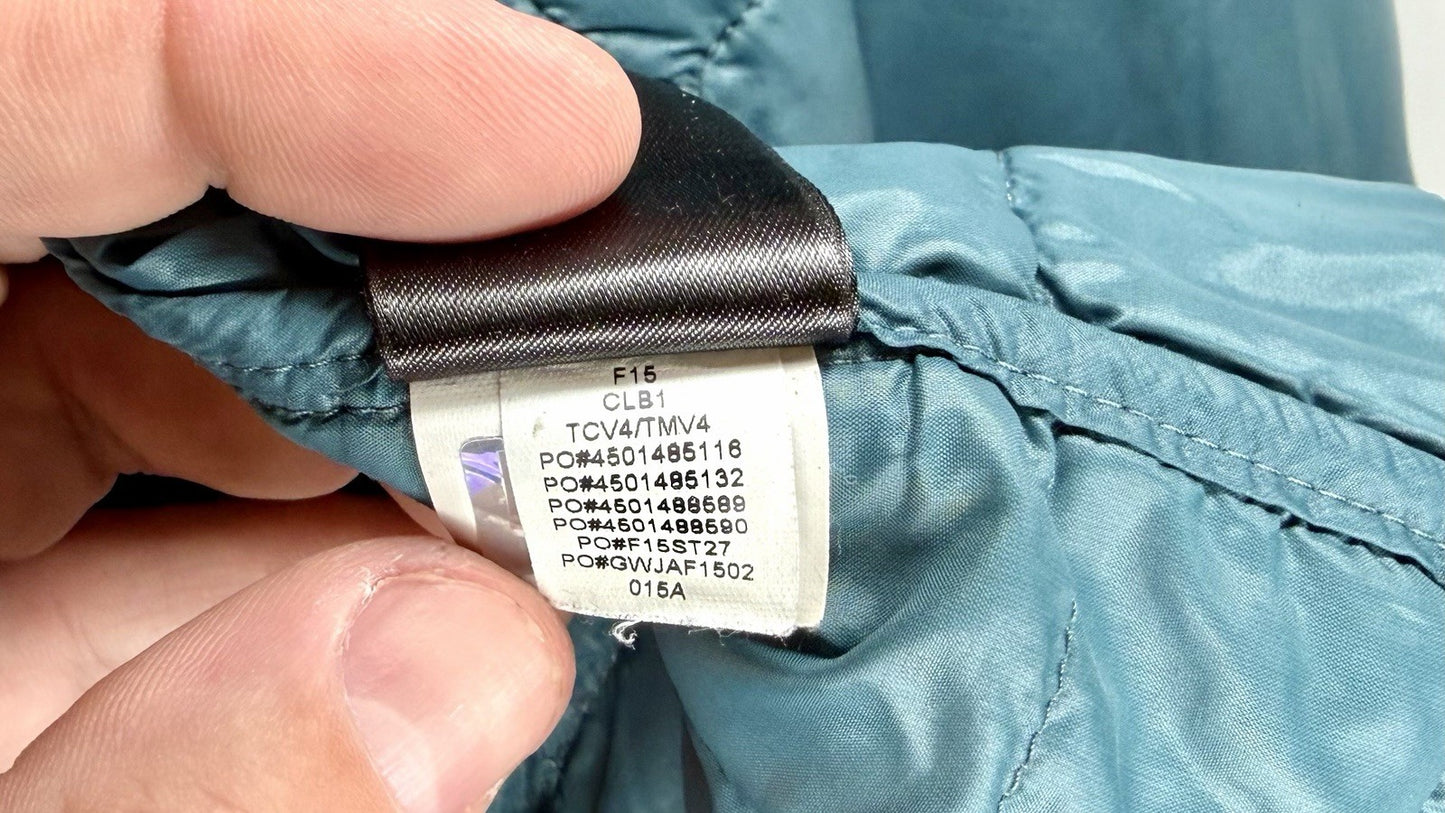 Men’s The North Face Thermoball Full Zip Long Sleeve Quilted Puff Green Jacket S