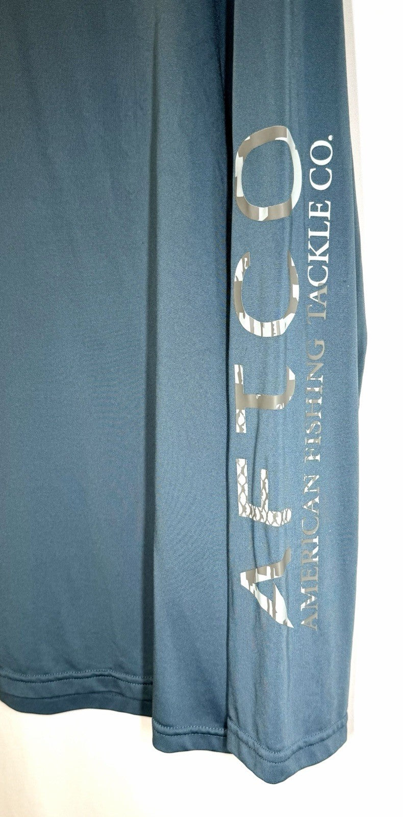 AFTCO Samurai 2 Sun Protection Long Sleeve Shirt / Corsair Heather / Men’s Large