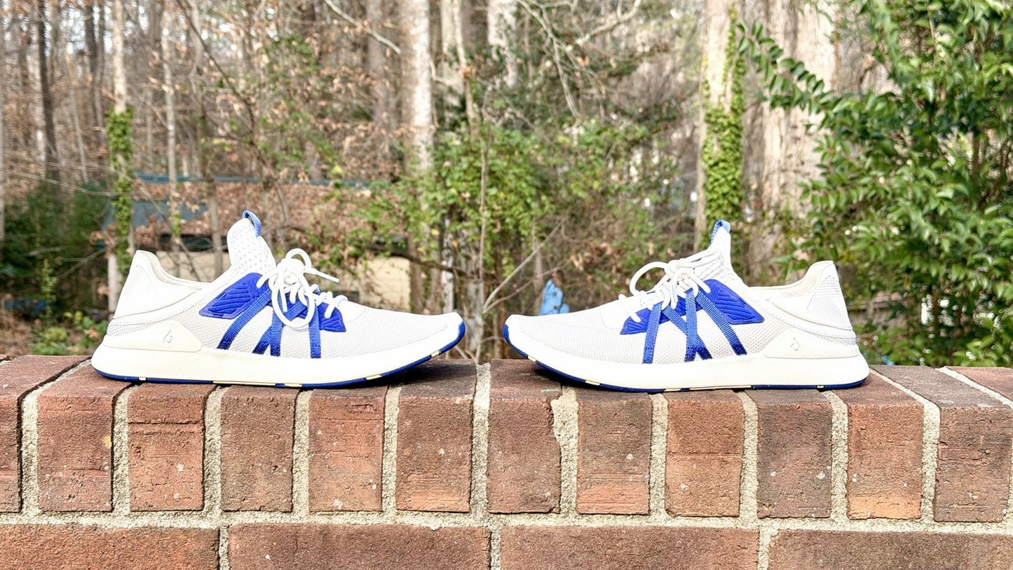 Olukai Holo Bright White/Colbalt Blue Sneaker Mens 10 (New W/O Tags) *RARE!!!!!*